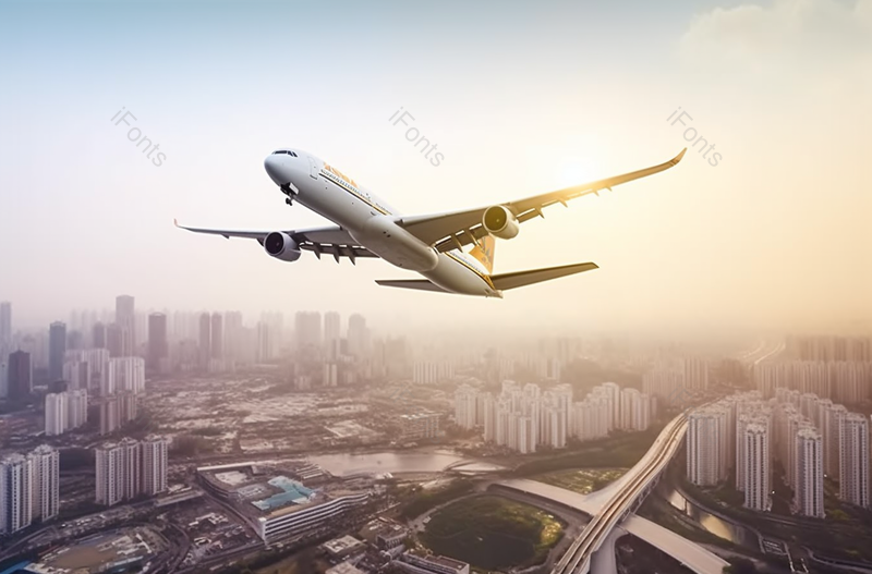 飞机高架桥城市建筑都市景观壮观日出商务金融实拍摄影图,高清,摄影图,摄影图片,图片大全,摄影图免费下载